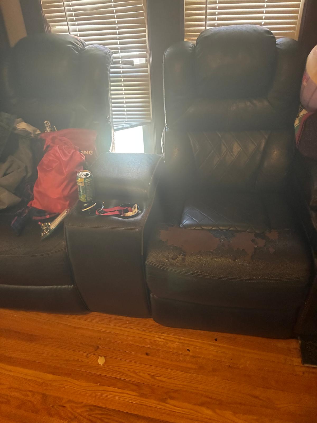 Loveseat removal