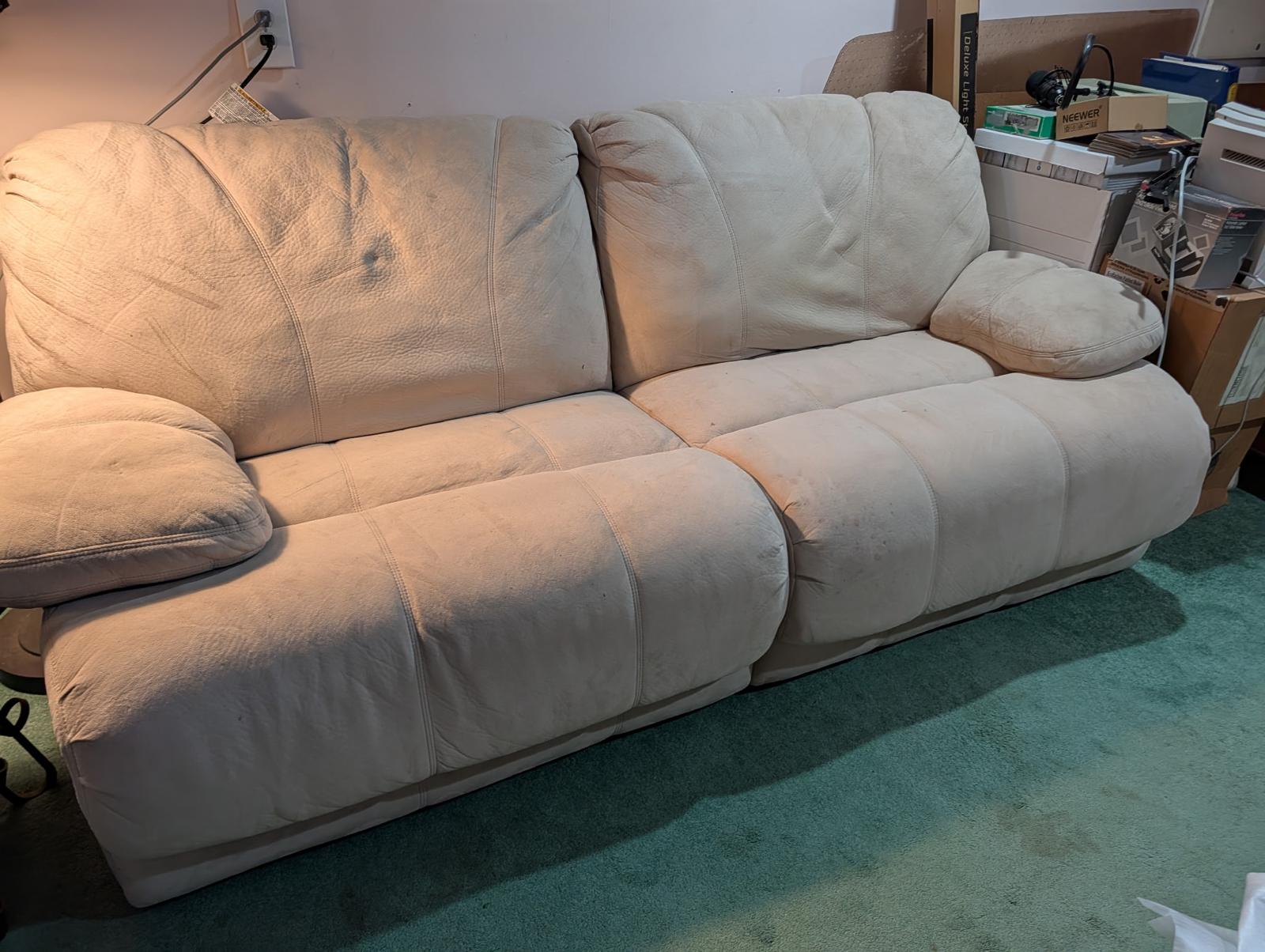Oversized sofa removal