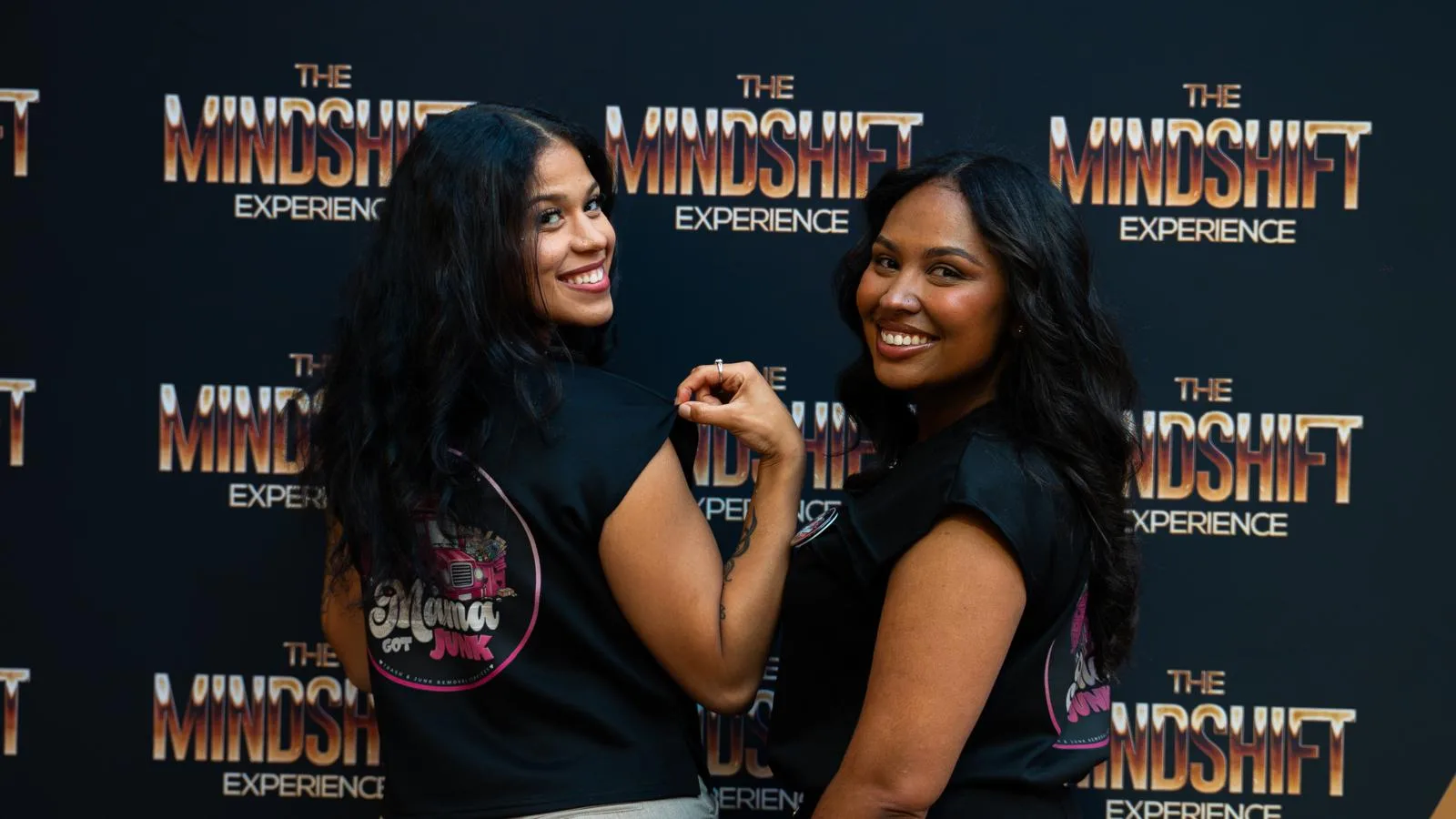The Mama Got Junk team in branded shirts at The Mindshift Experience