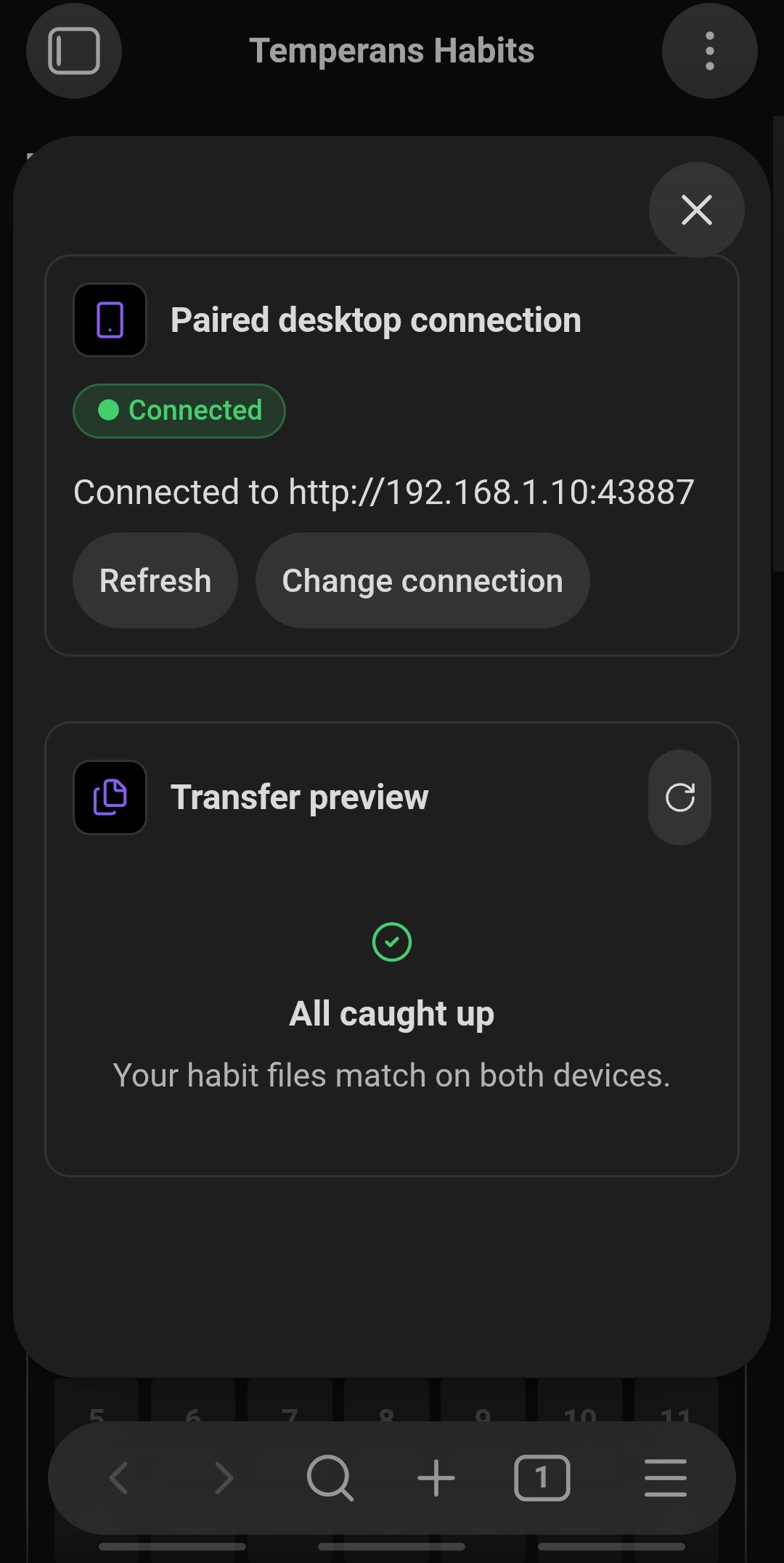 All files caught up