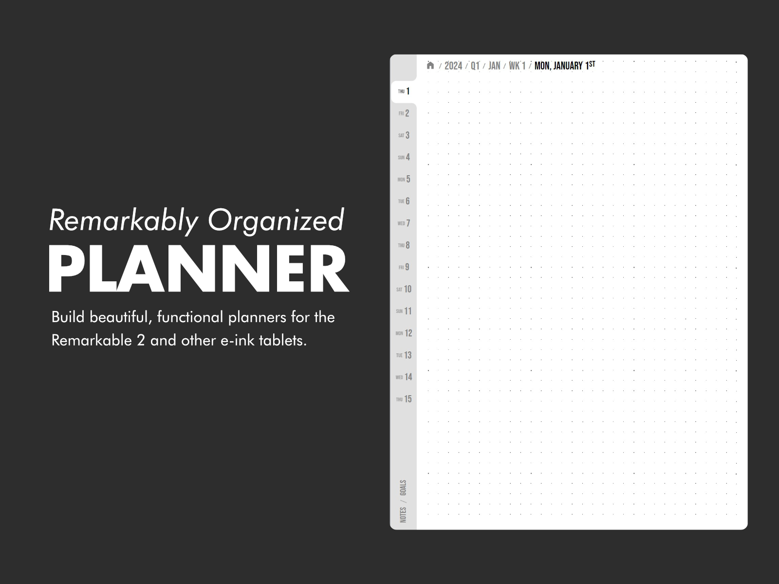 Remarkably Organized Planner