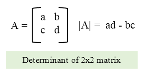 Determinant for 2by2 Matrix