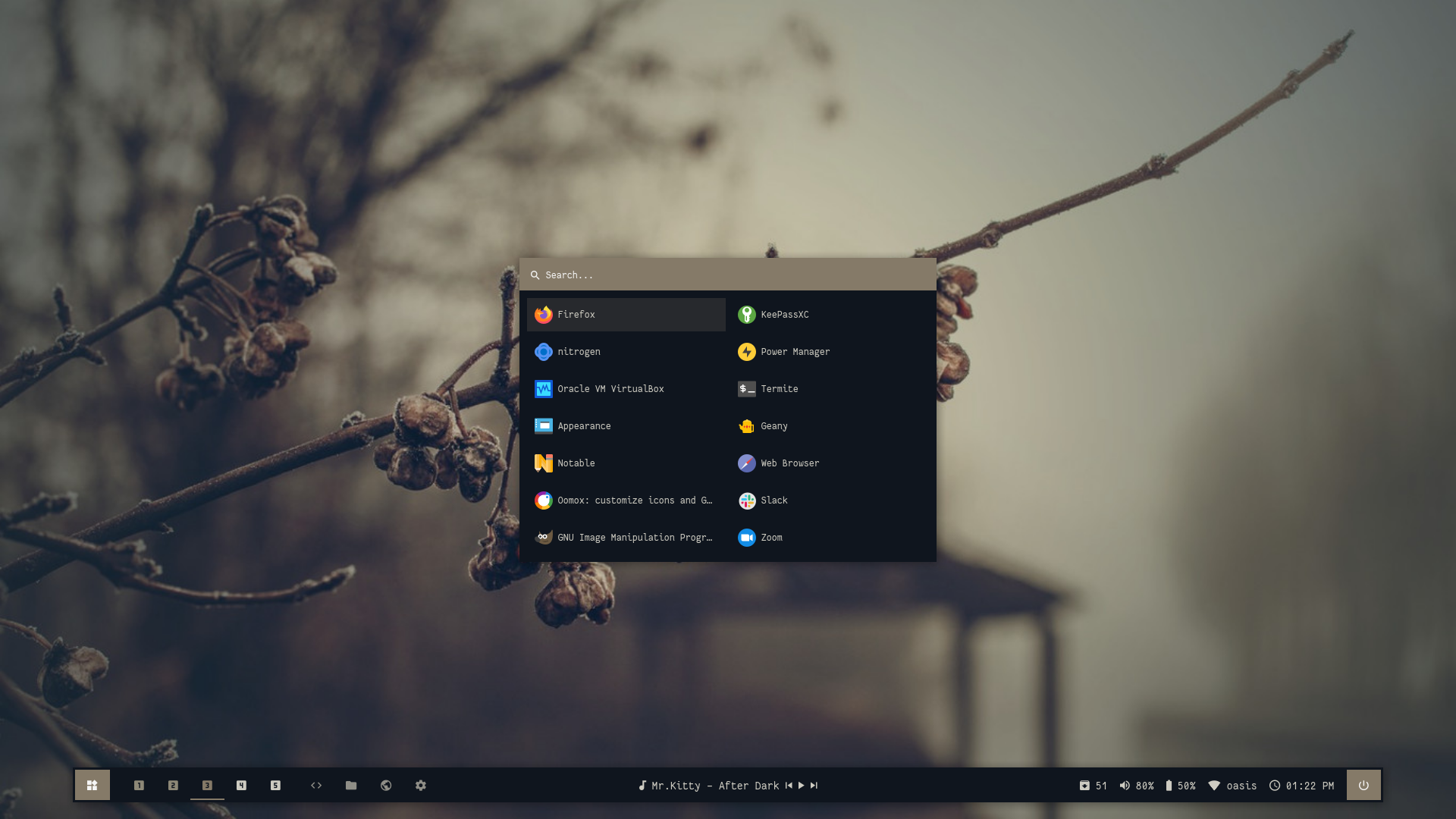 dark mode theme windows blinds