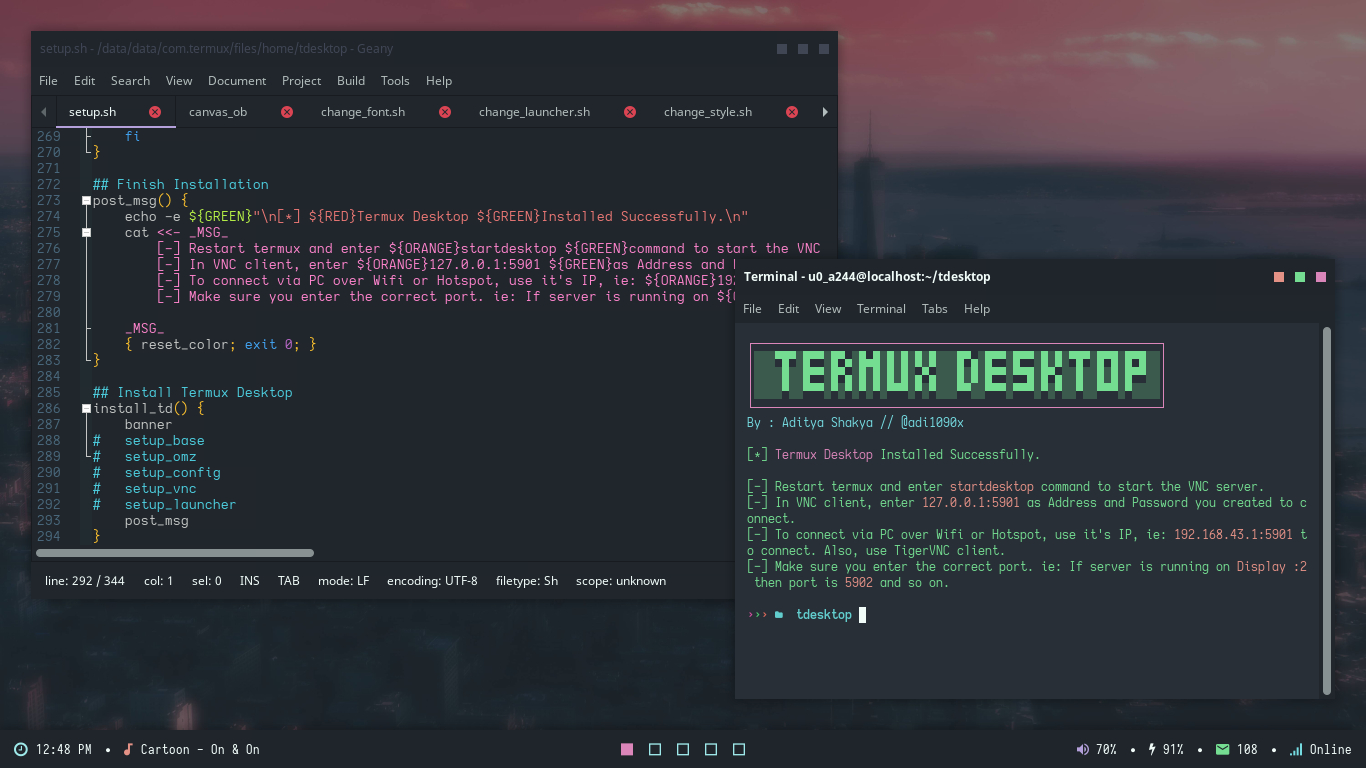 termux postgresql