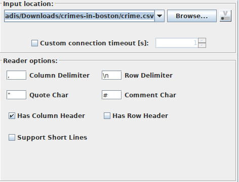 node csv