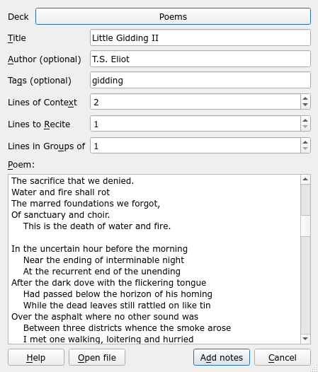 Importing content into LPCG