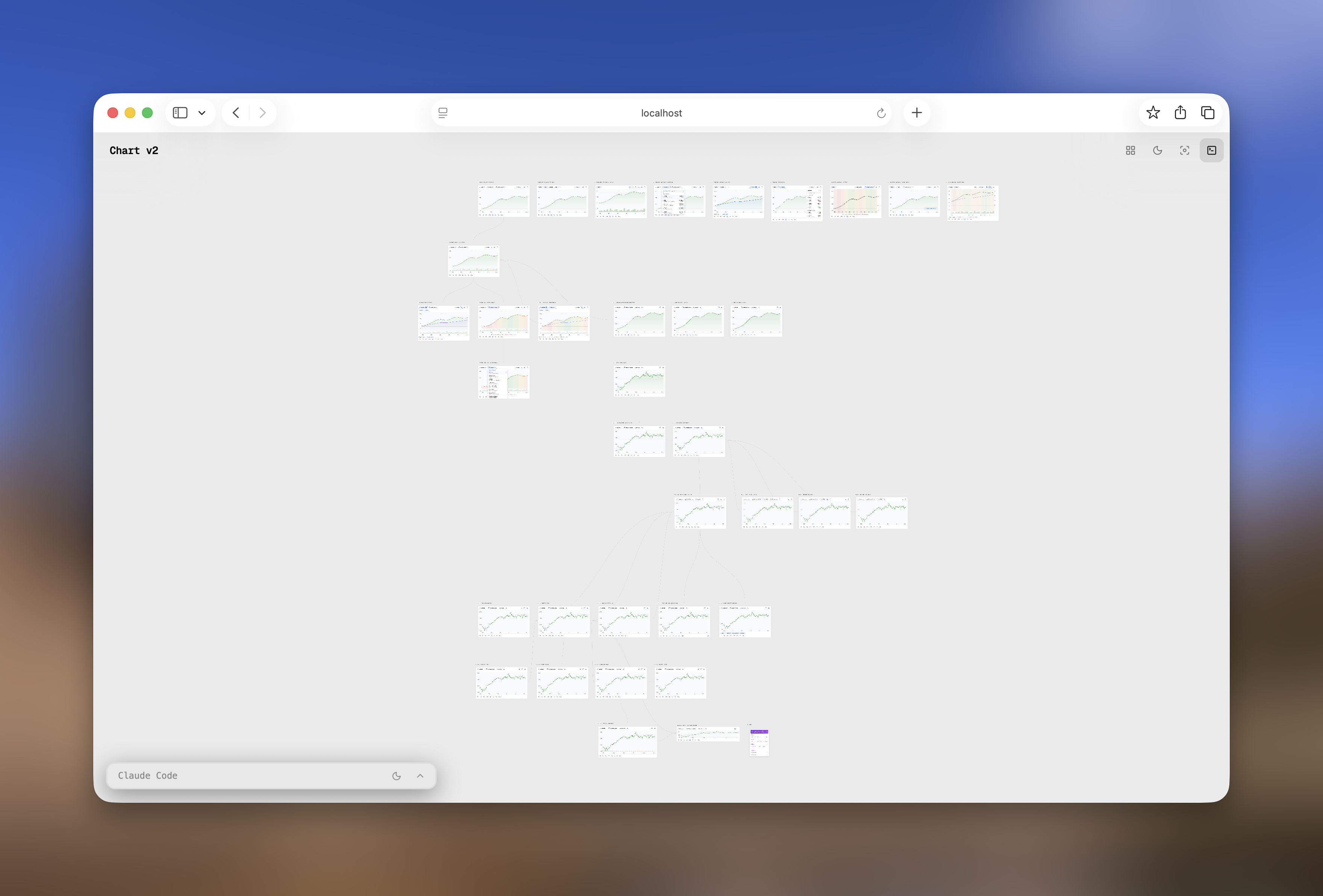 Protocanvas canvas with multiple variant cards laid out spatially