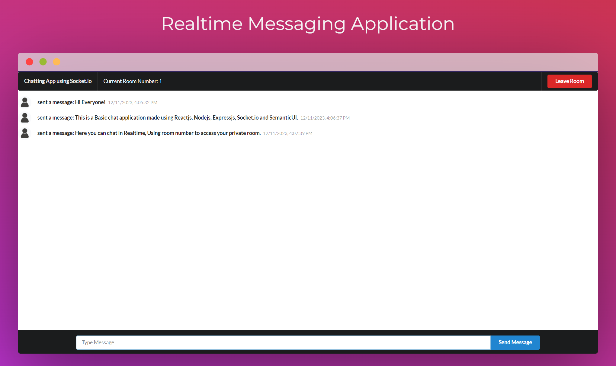 Realtime Messaging App