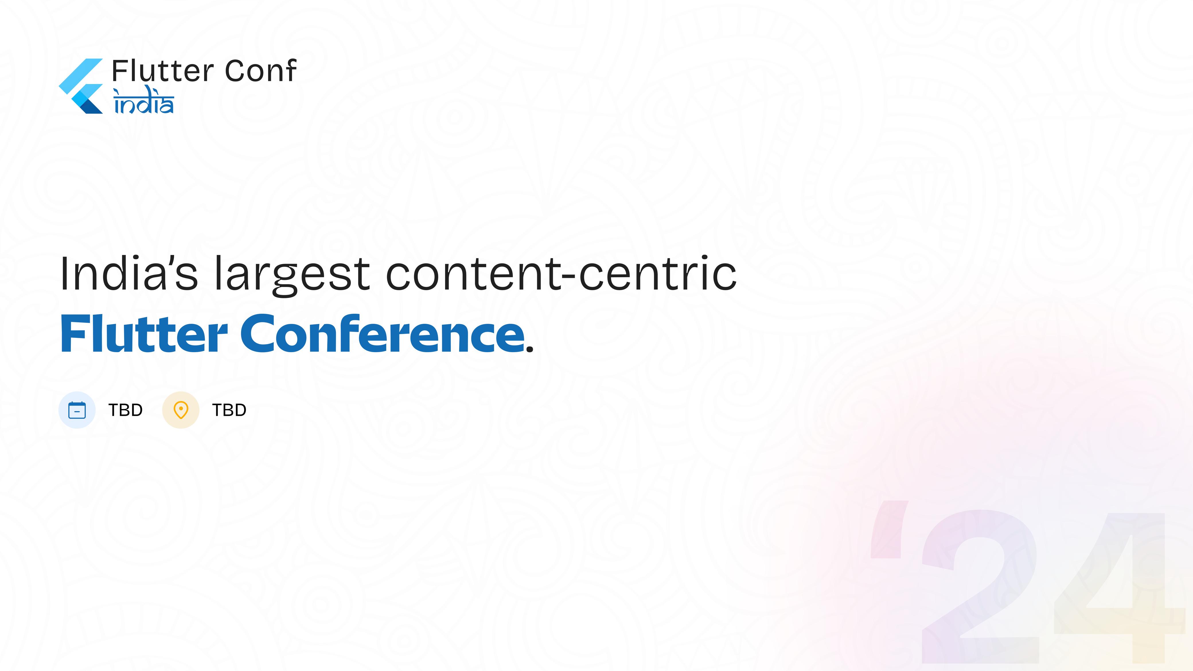 Flutter Conf India 2024