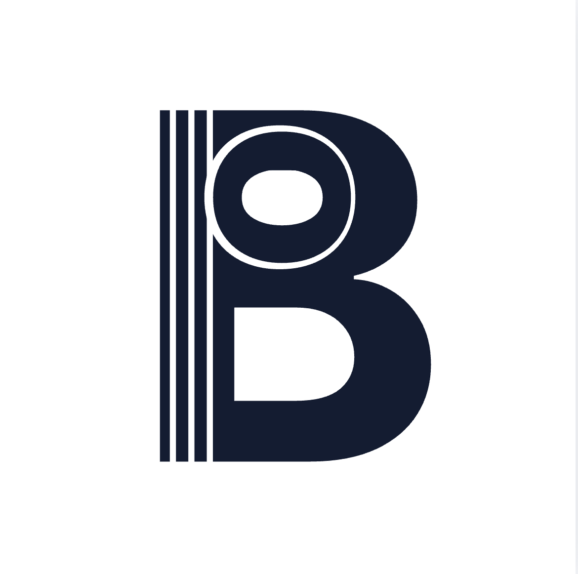 OpenBcon monochrome oB logo