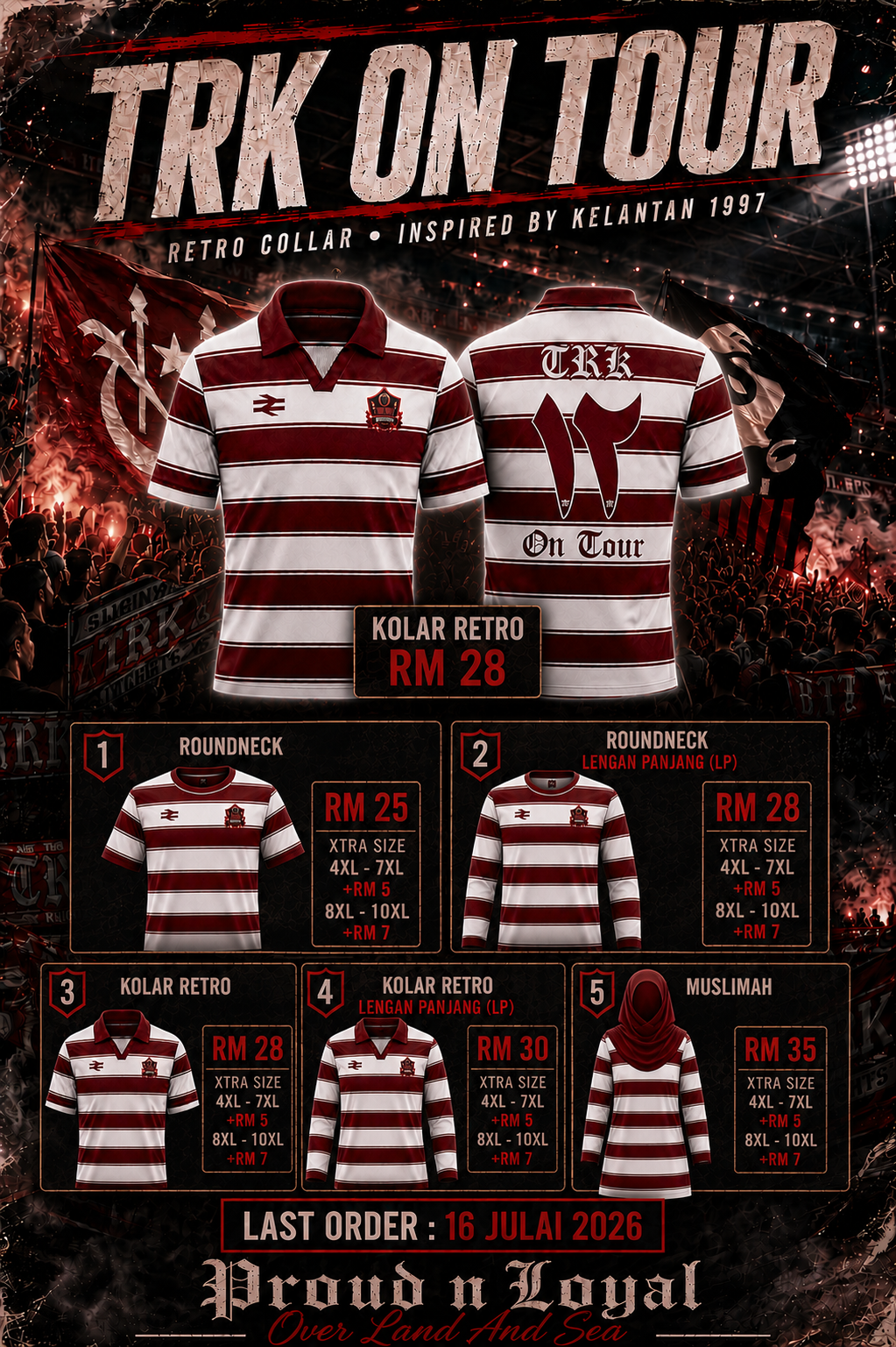 Poster TRK On Tour - Jersi Retro Collar