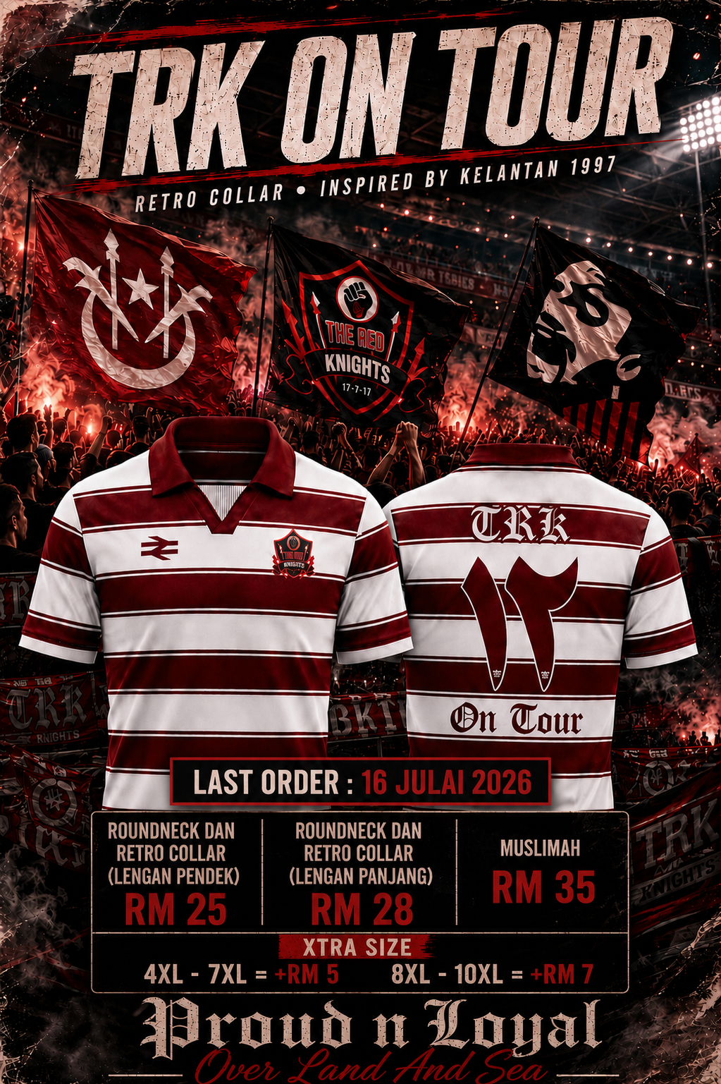 Poster TRK On Tour - Jersi Retro Collar