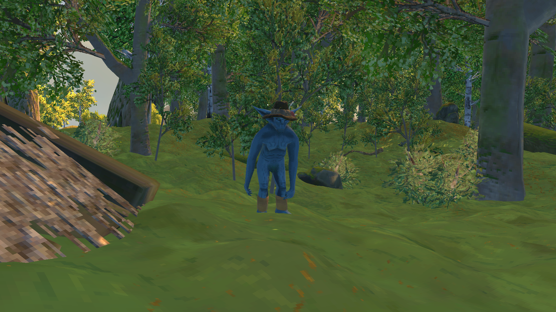 The Lurker at the edge of the trees, staring