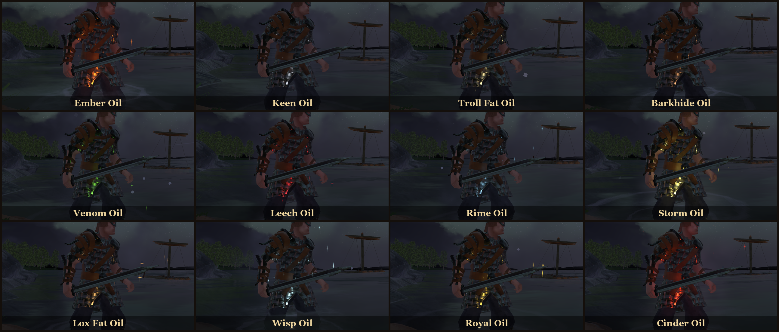 Every oil on a sword