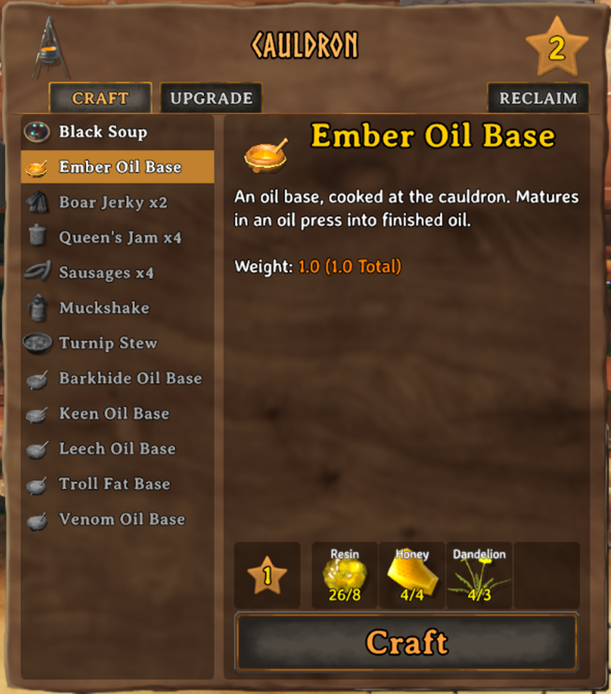 Oil bases at the cauldron
