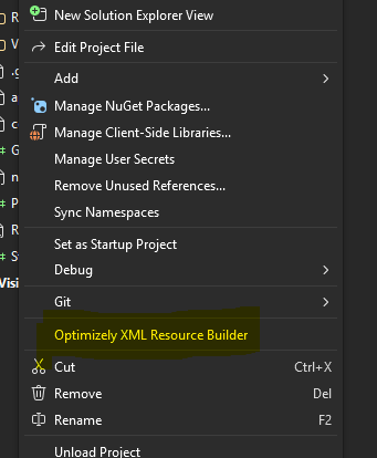Optimizely XML Resource Builder