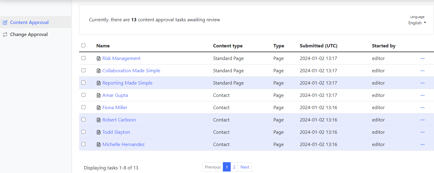 Advanced Task Manager - Content Approval