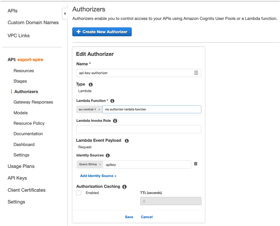 Create Authorizer