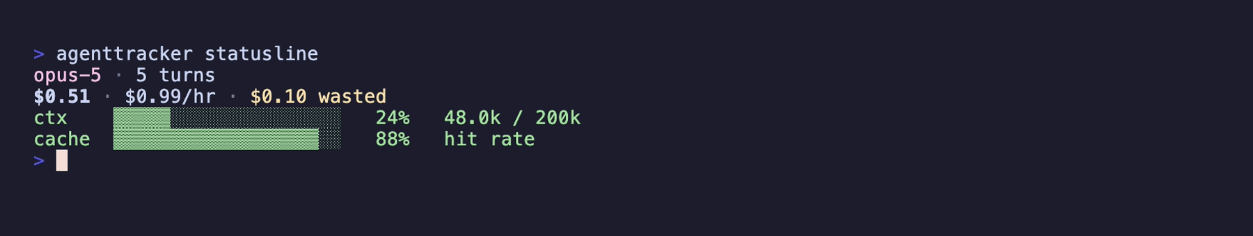 Claude Code live metrics