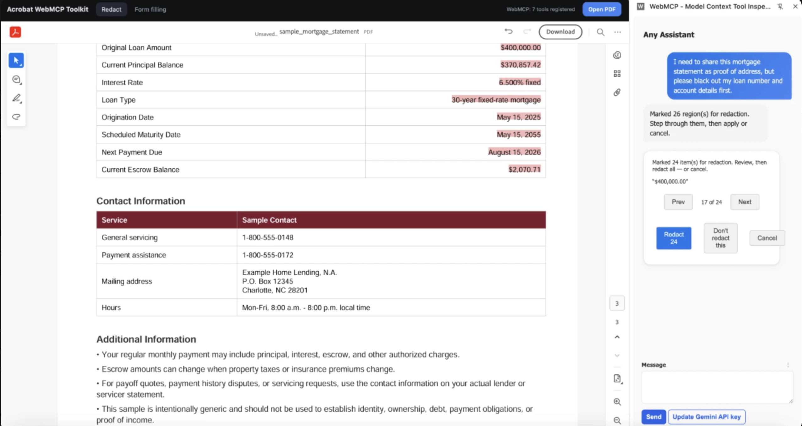 Redact review