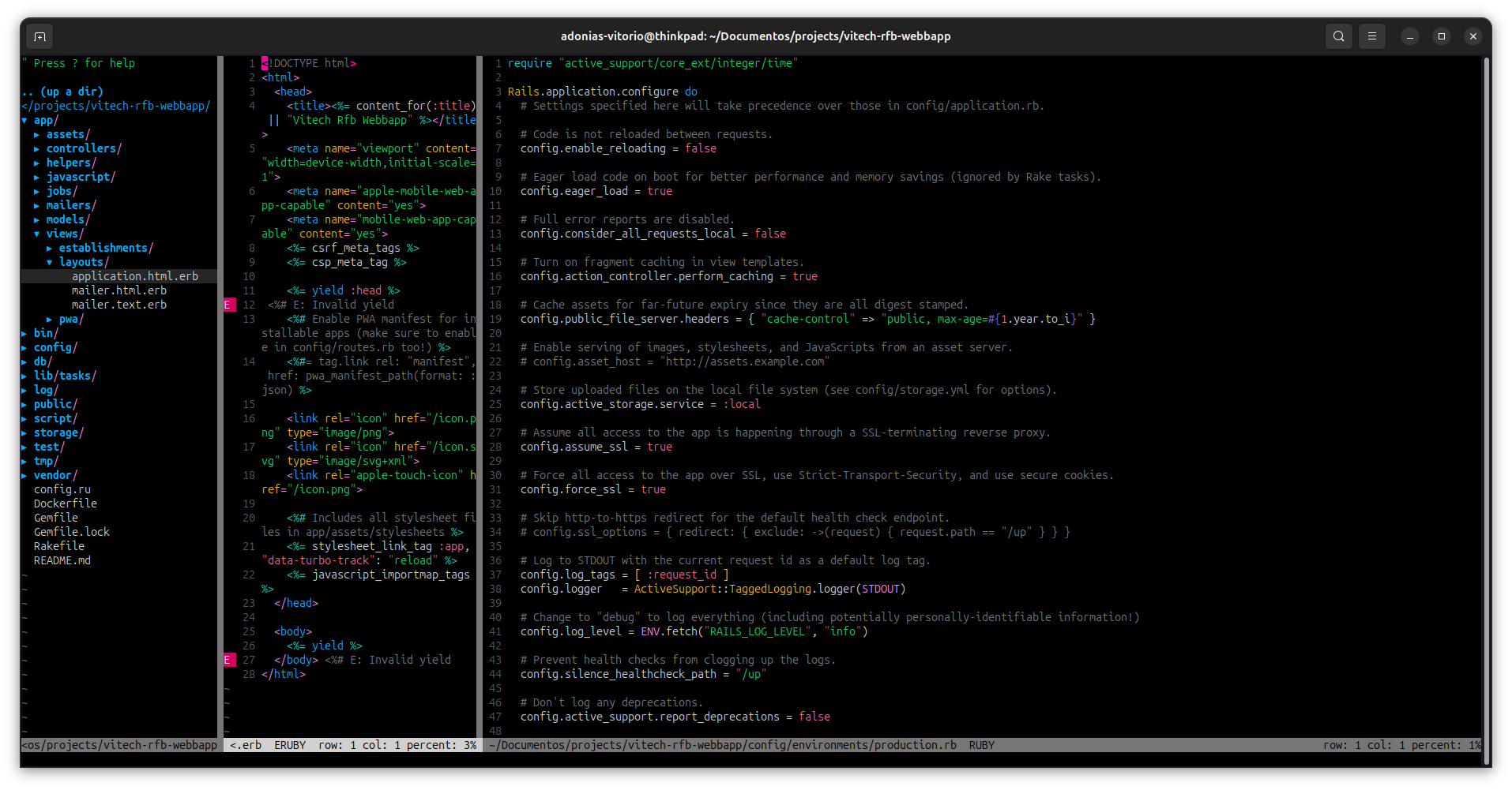 Vim Setup Screenshot