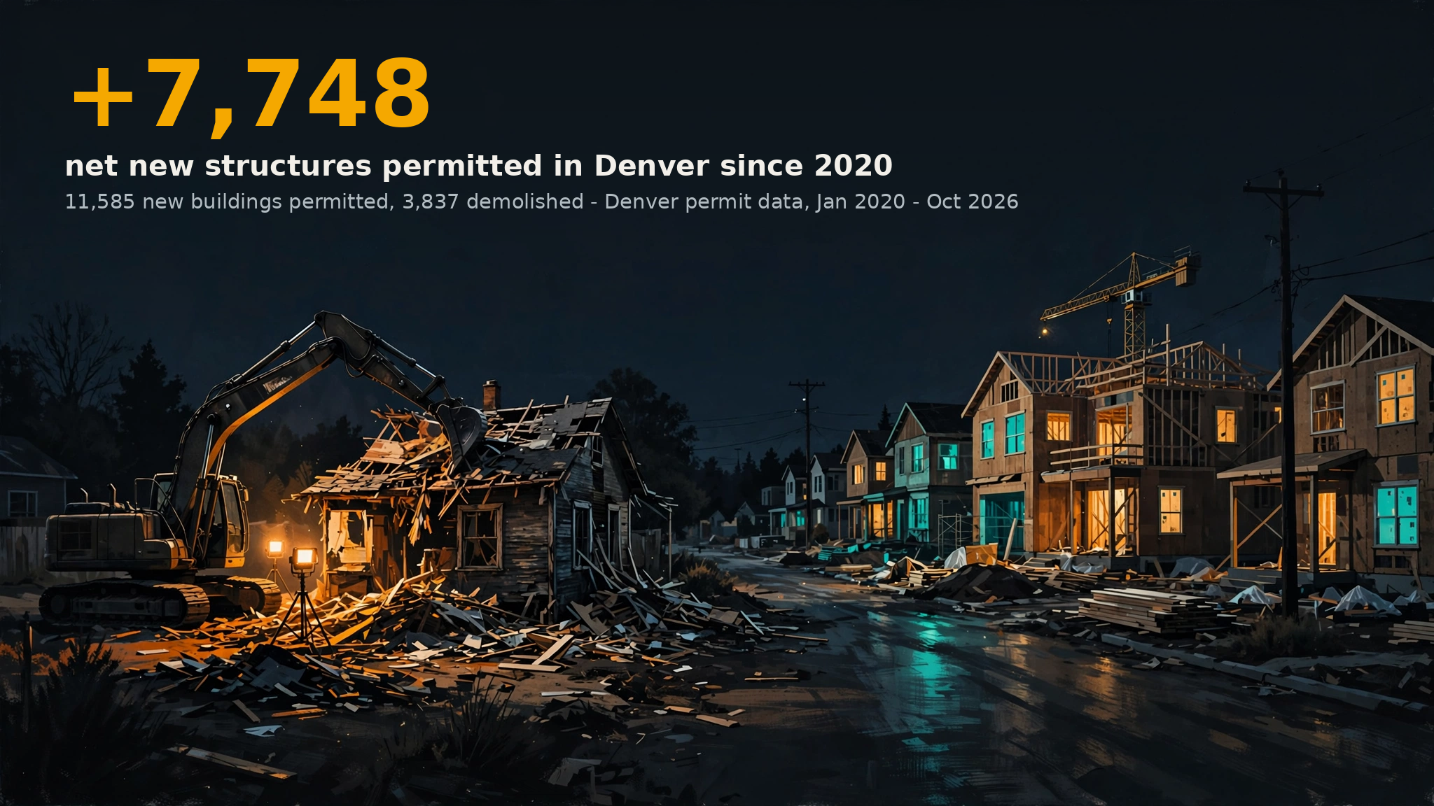 Hero graphic for the Denver net housing change brief