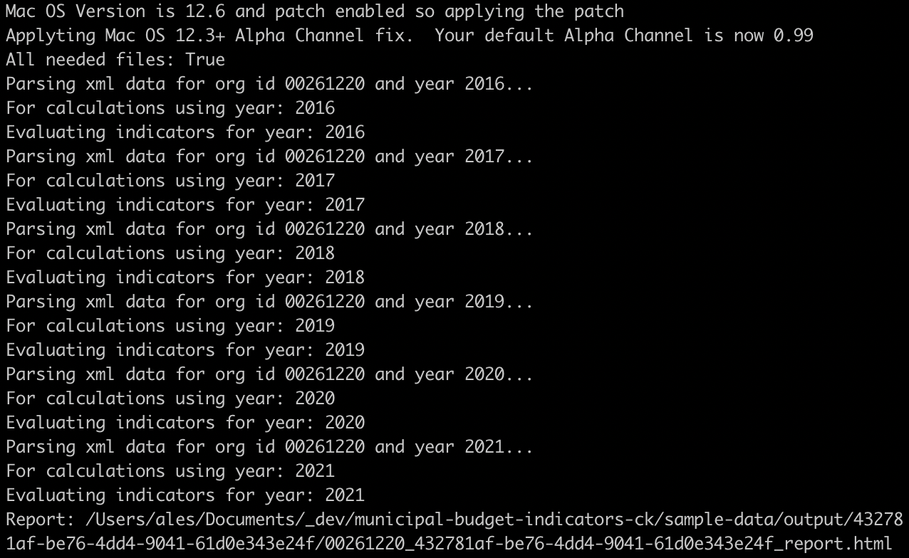 Output to console during calculations