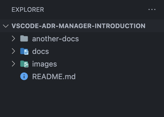 VS Code workspace after opening repo folder
