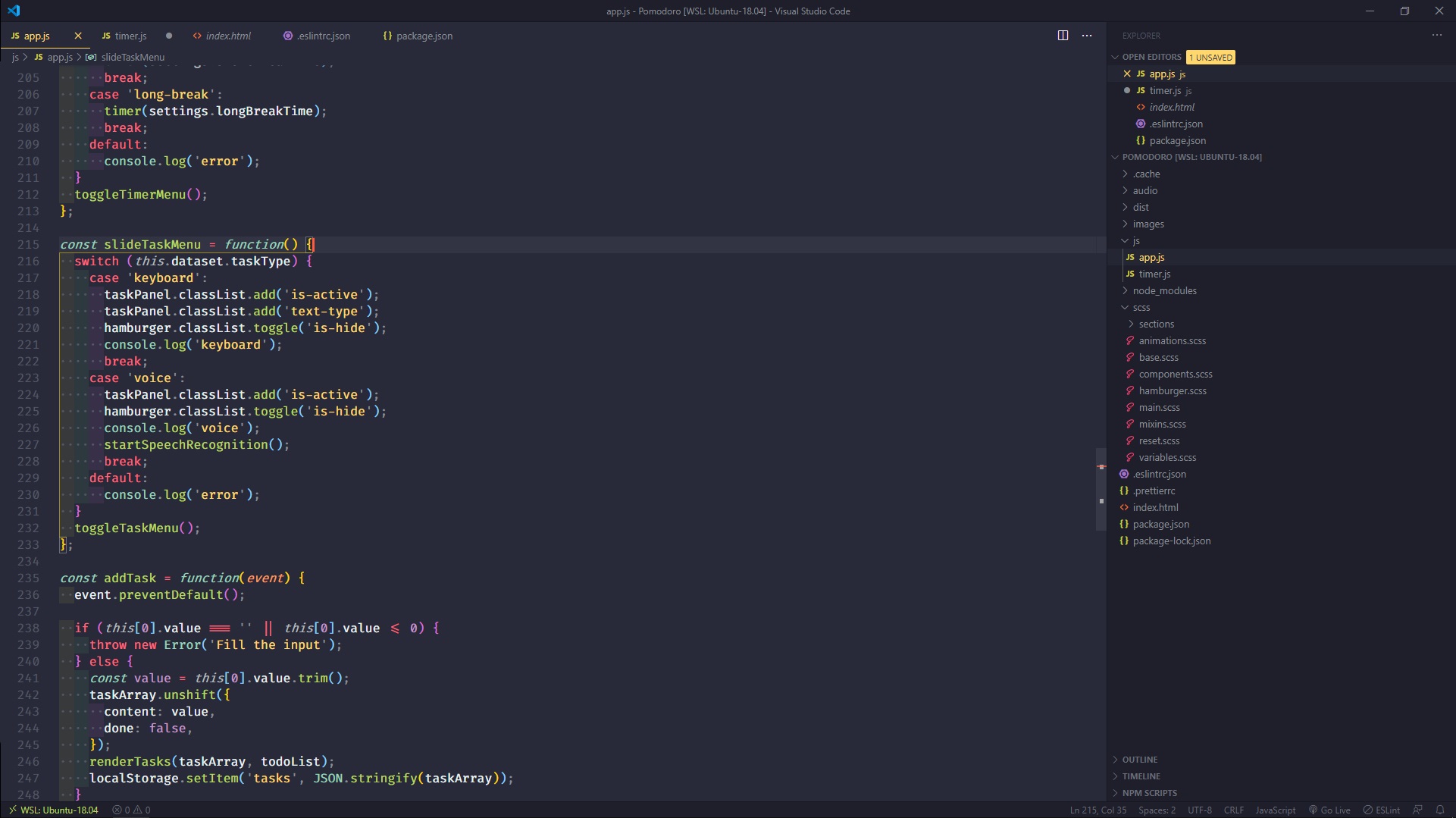Visual Studio Code screenshoot