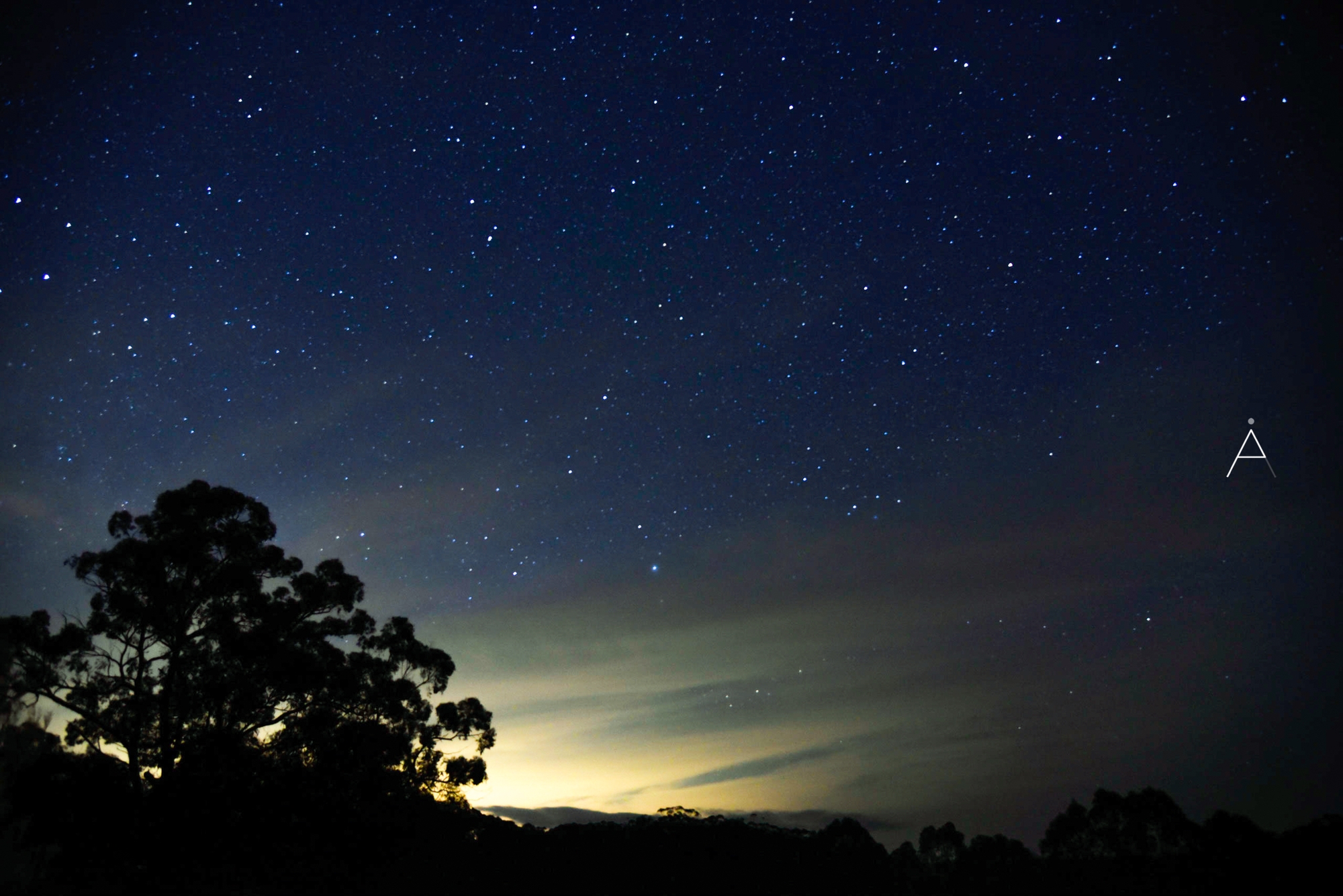 Rolling Clouds On A Starry Night