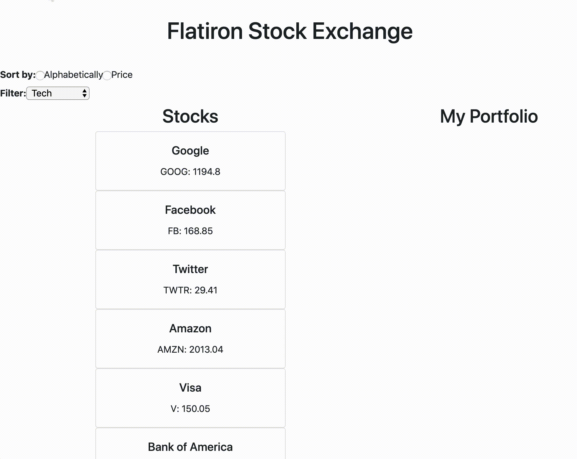 Stocks screen recording