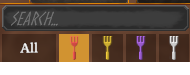 Food filter buttons