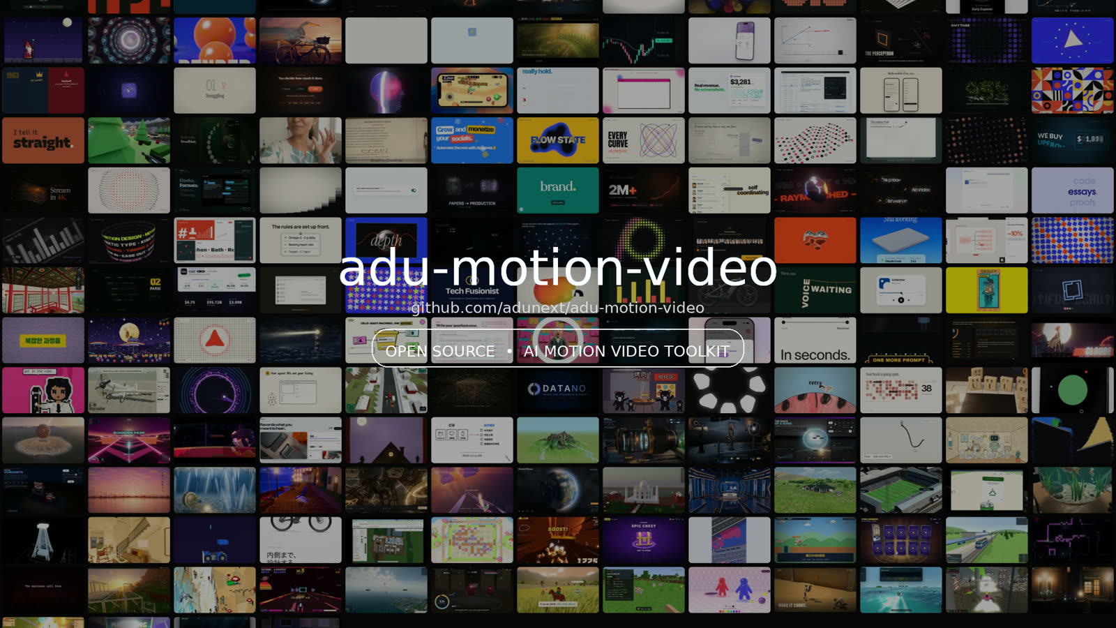 阿杜的 AI 剪辑 Skill · MotionGit .motion 动画模板