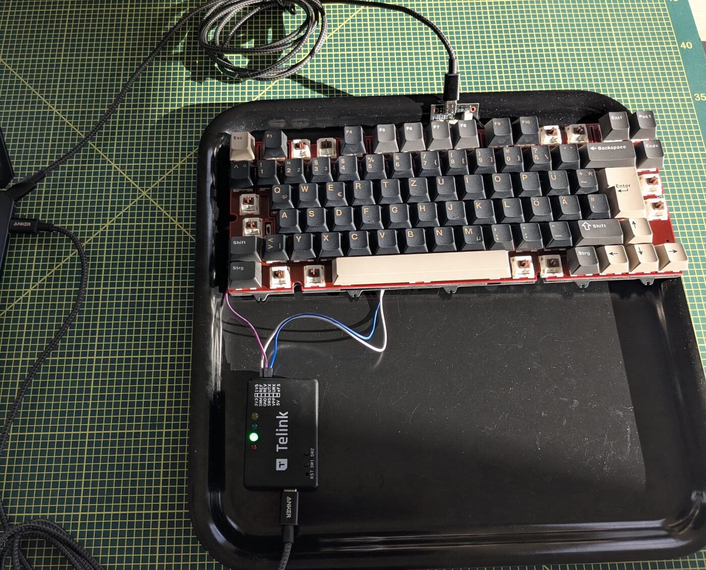Burning-board wiring