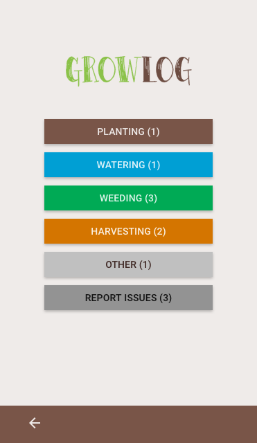 GrowLog Activities