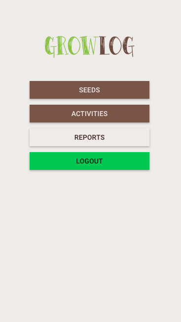 GrowLog Homepage