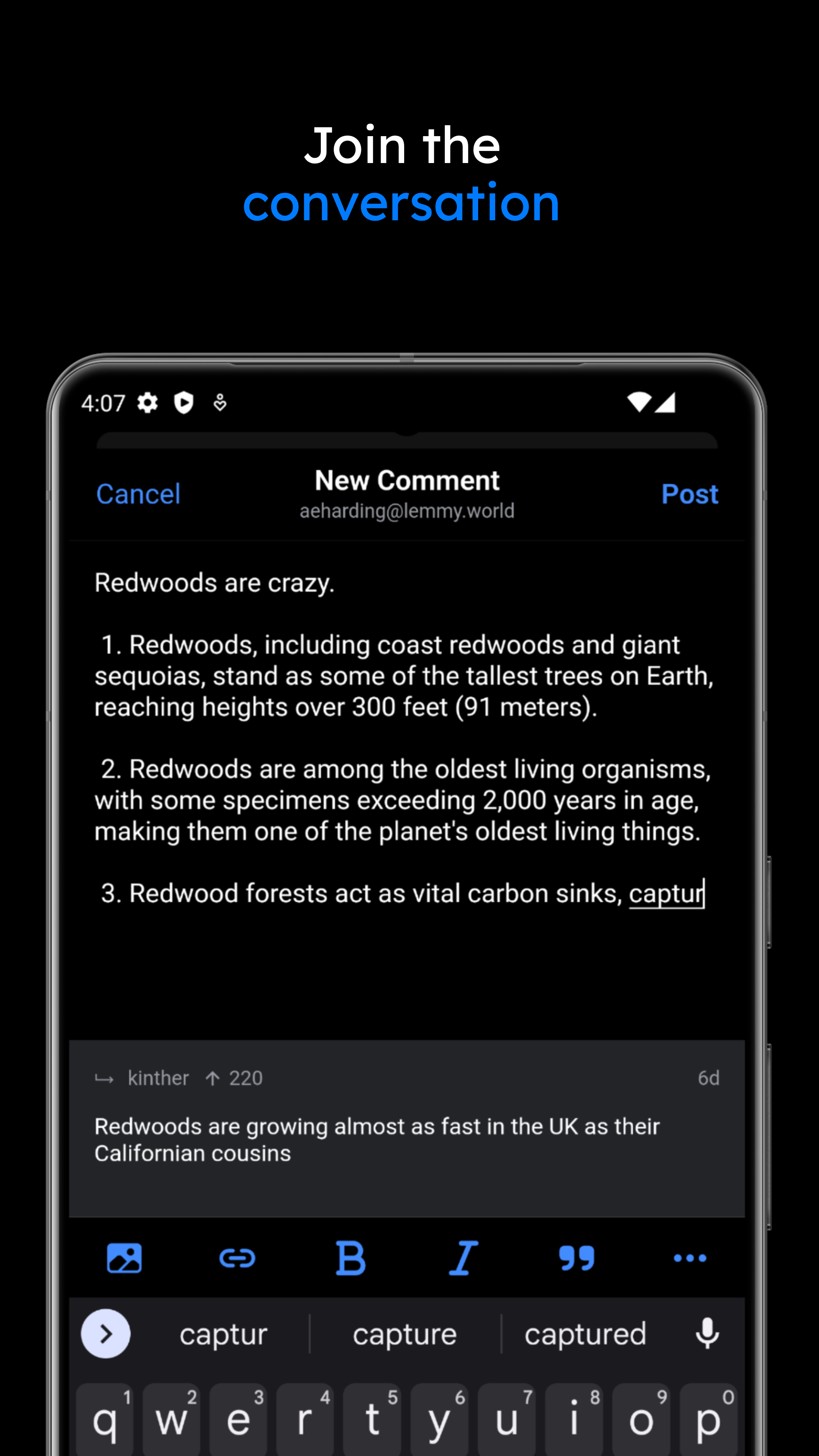 Screenshot 3 of Voyager — opens full size