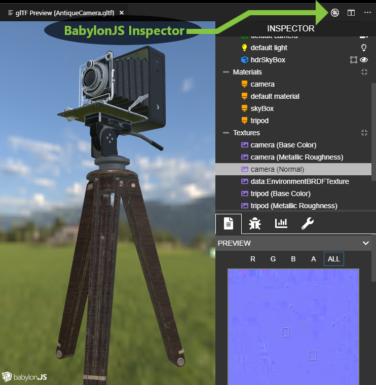 BabylonJS Inspector