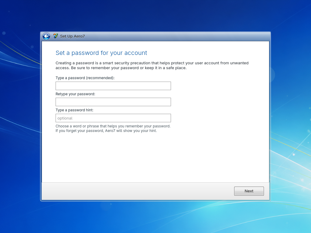 Account password