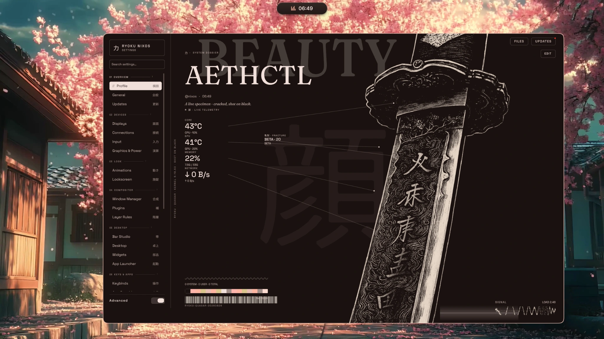 Ryoku profile page