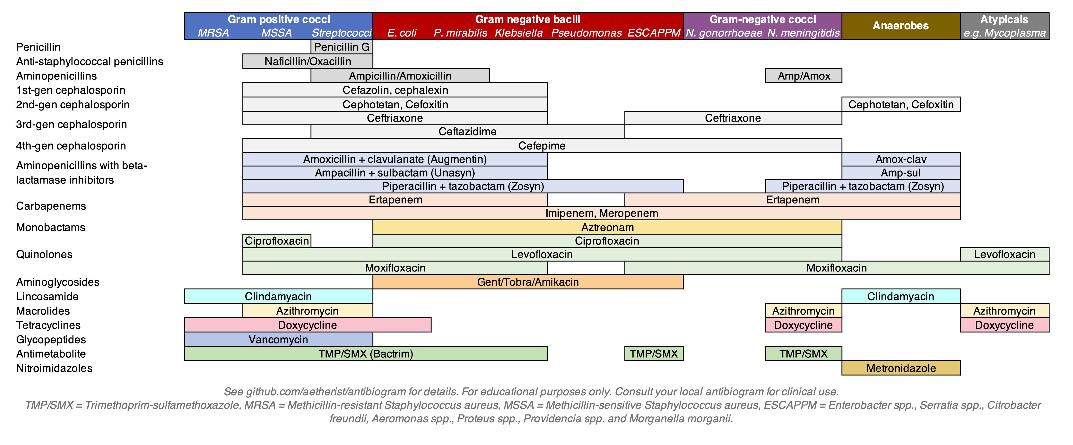 Antibiogram Chart Printable