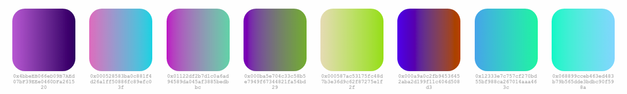 Sample of generated gradients