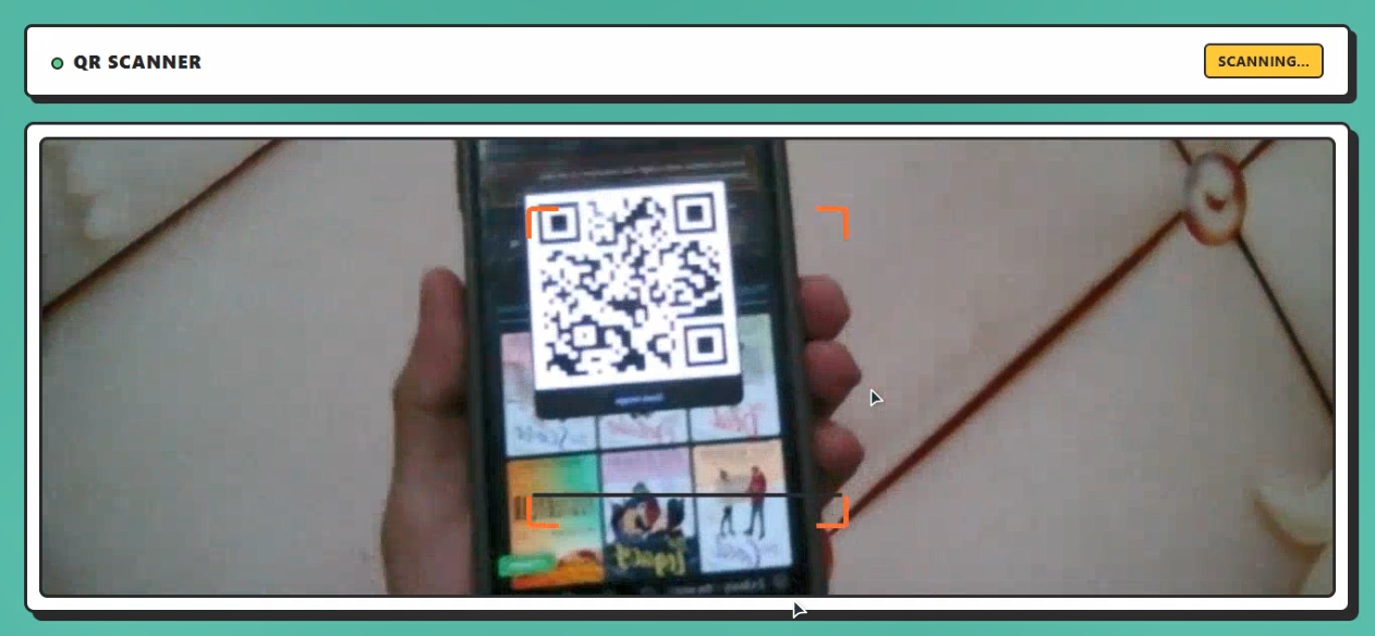 QR Code Scanner web app — camera-based QR code detection interface