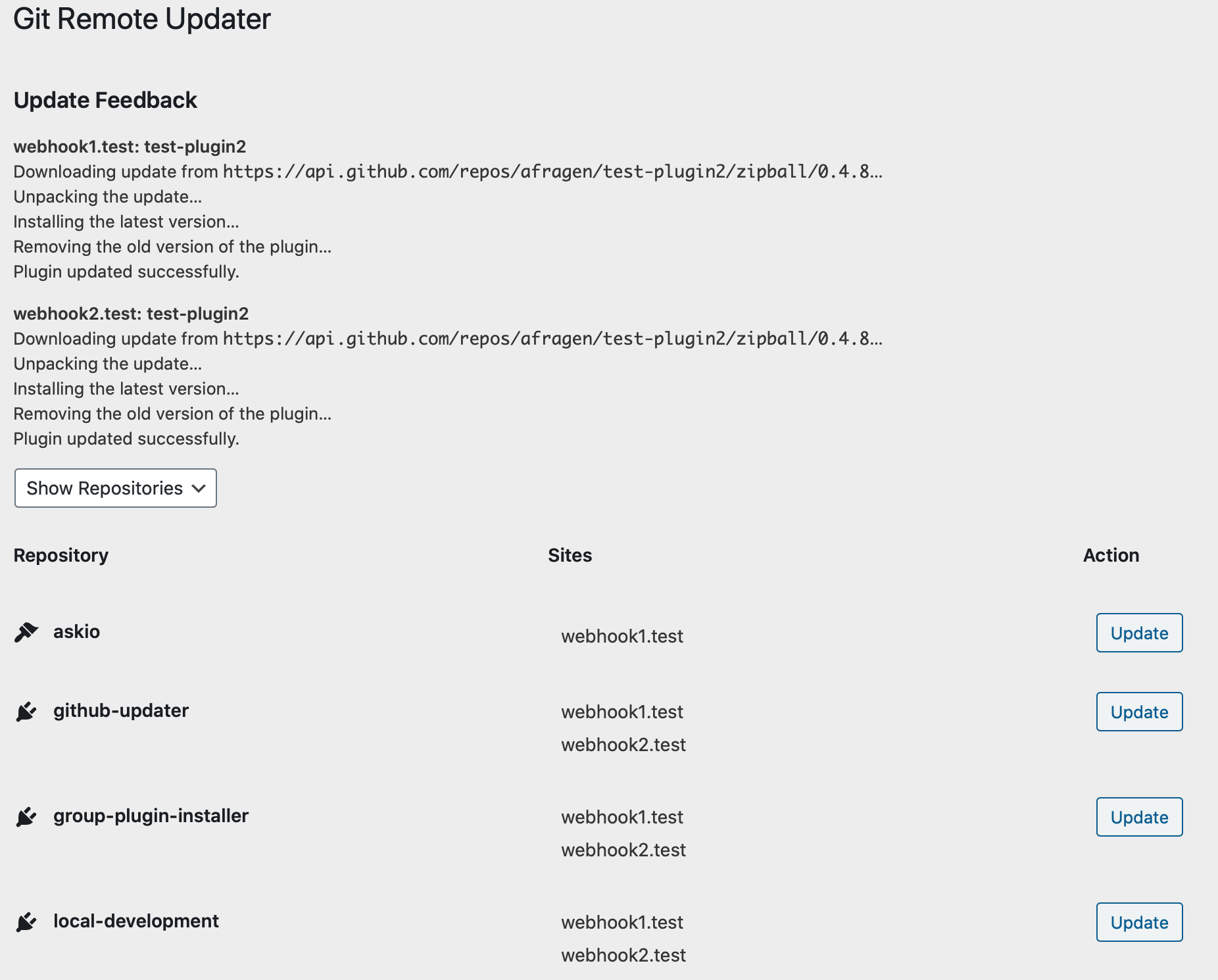 Update Feedback