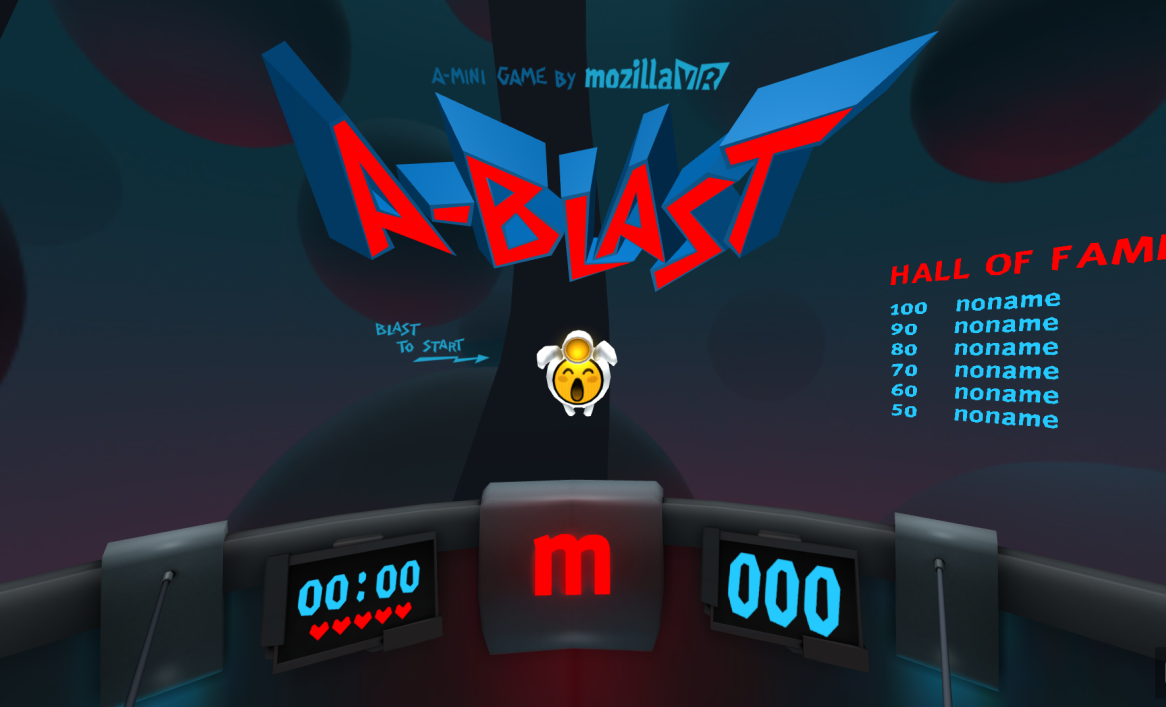 Screenshot of A-Blast main menu
