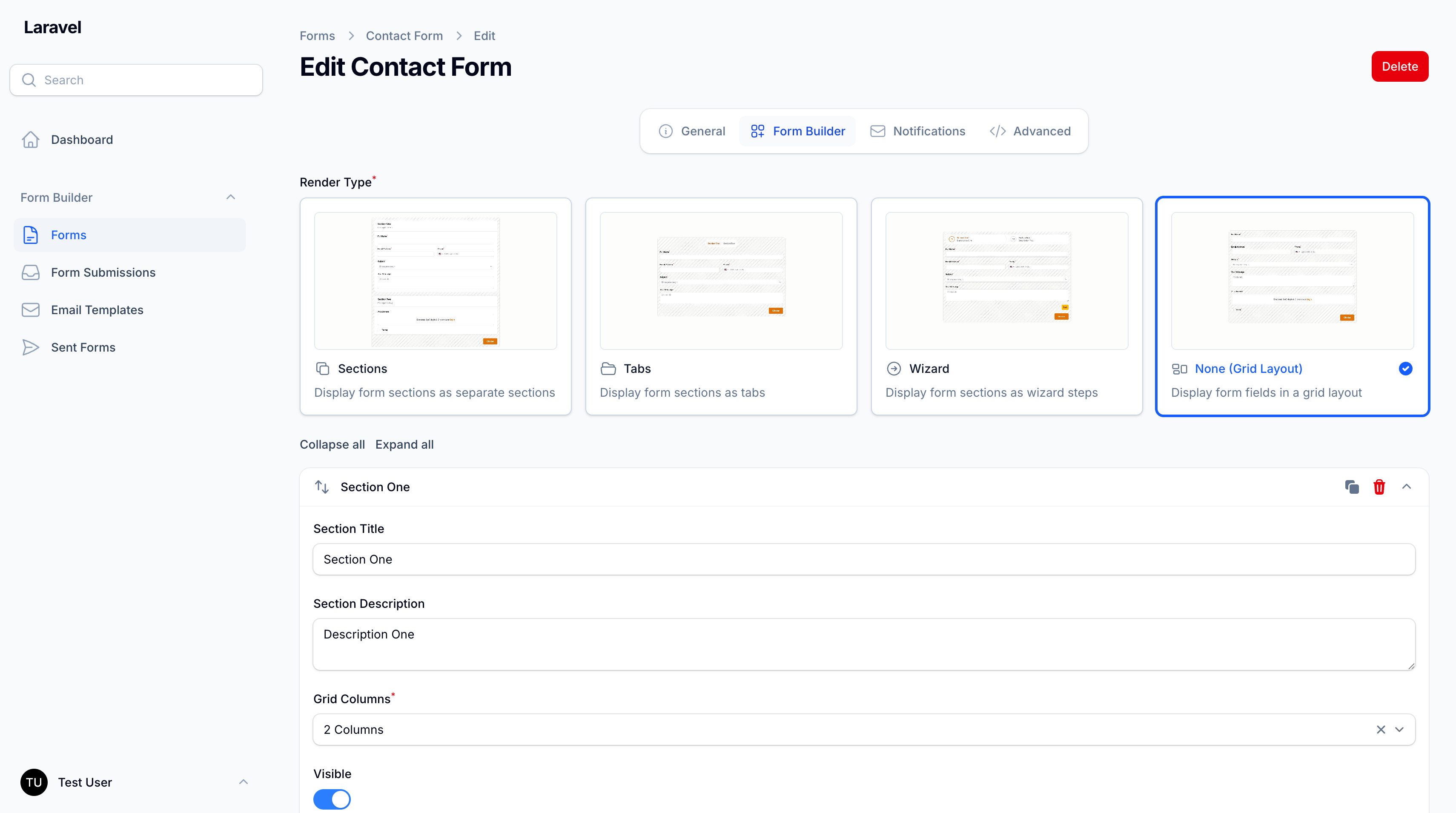Form Builder Screenshot