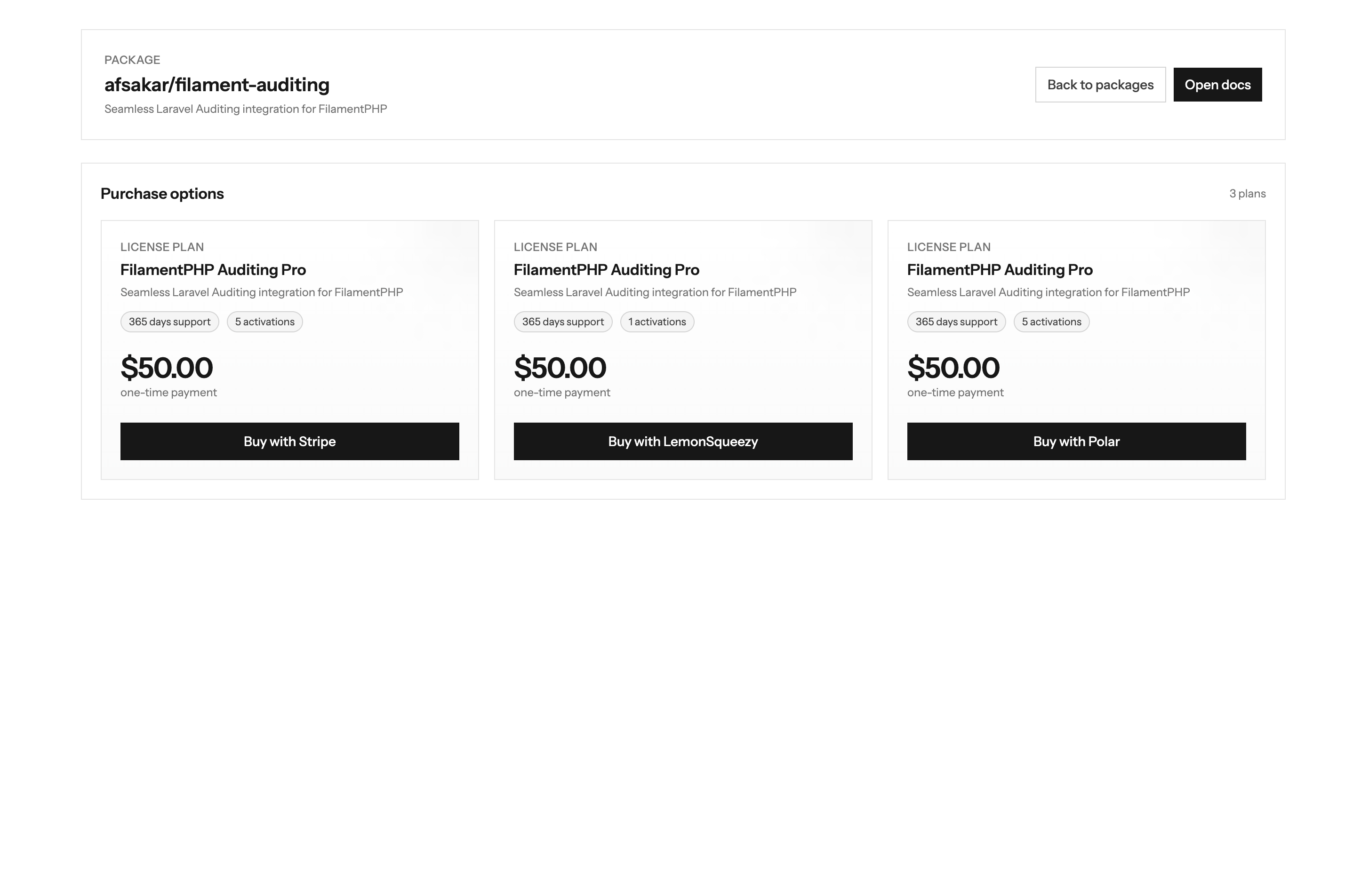 Custom frontend packages
