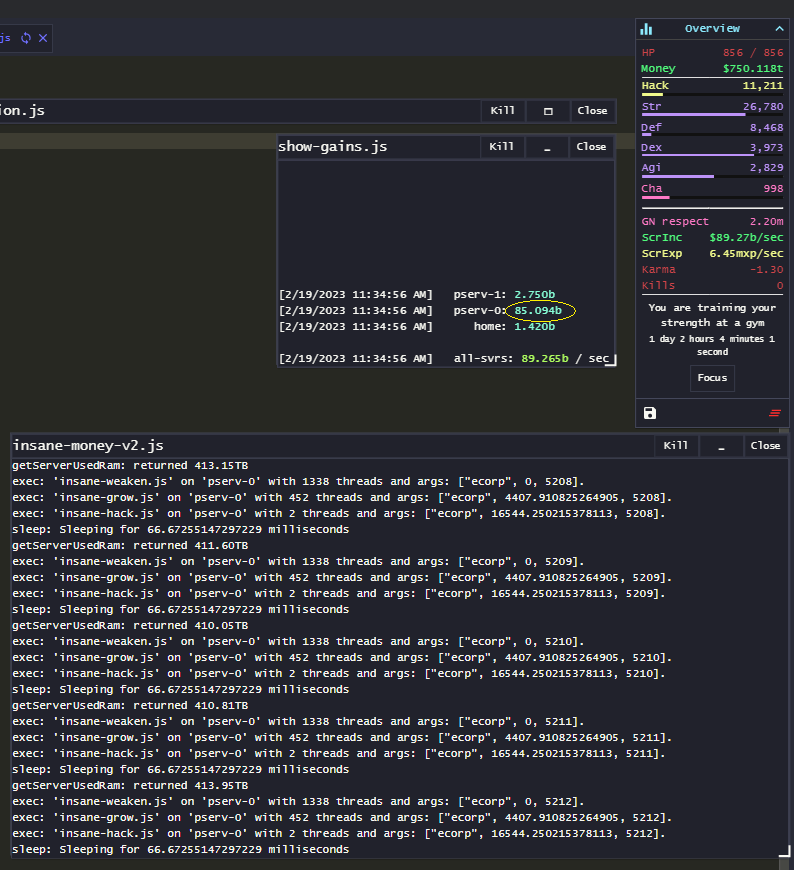 Proud of my ultimate hacking manager on 5th day playing : r/Bitburner