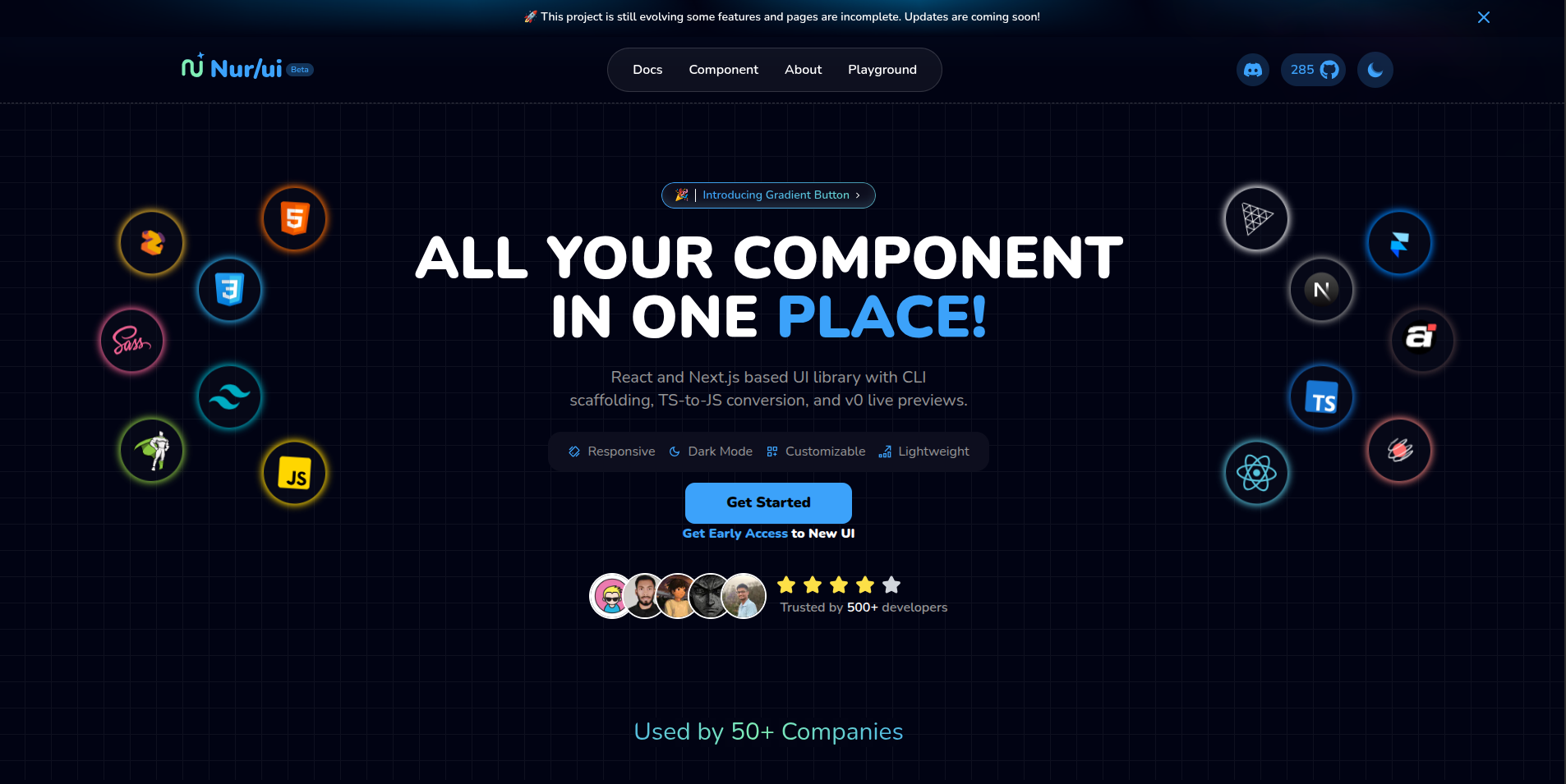 UI component library