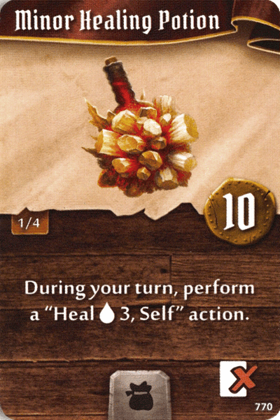 Gloomhaven Scoundrel Guide - Minor Healing Potion